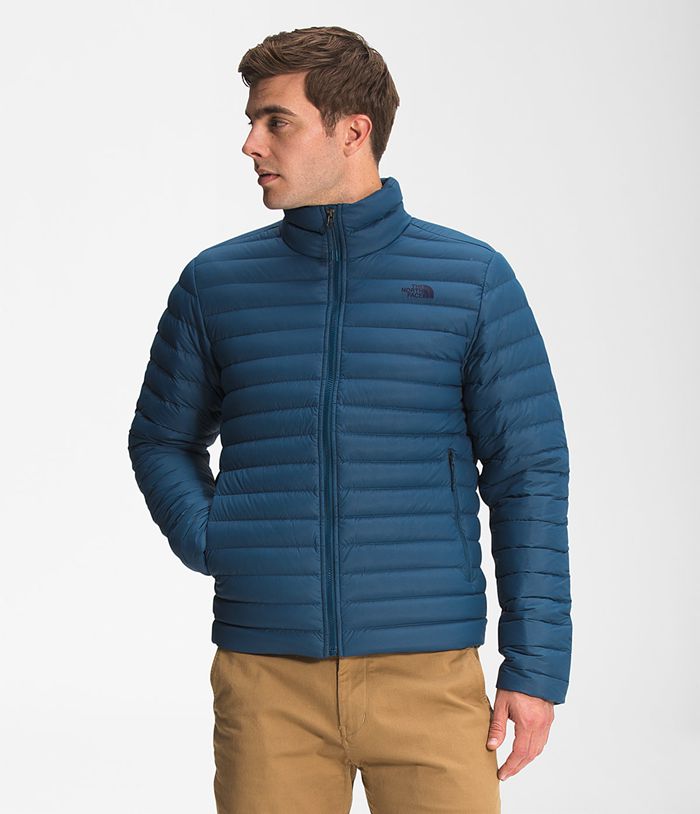 Plumifero The North Face Hombre Stretch - Colombia XKUJMR018 - Azules